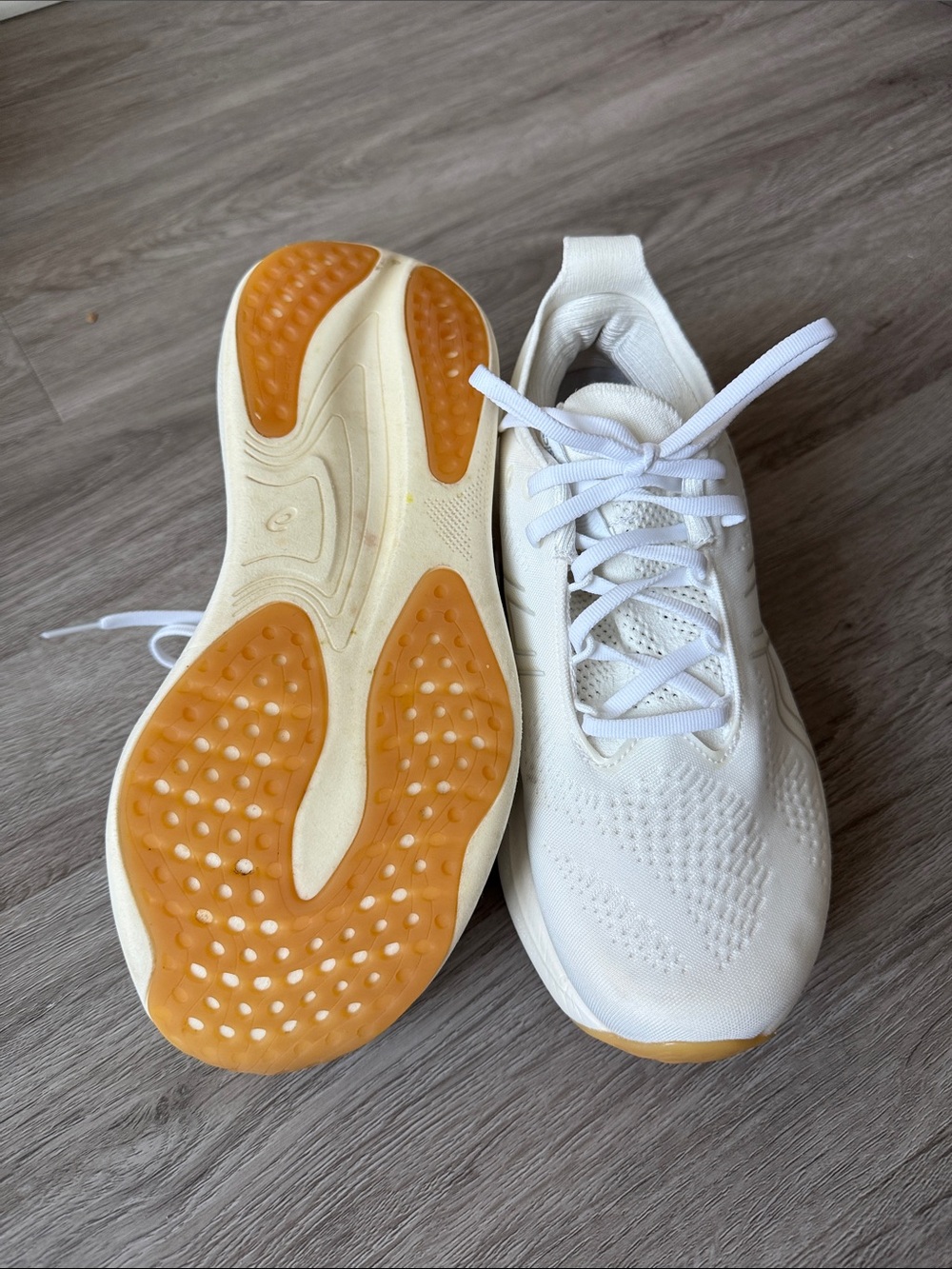 ASICS All-White Performance Running Shoes - Picture 3 of 3